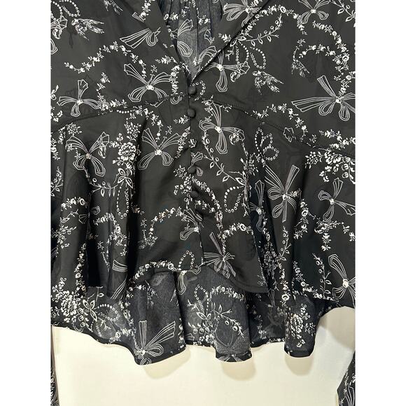 Free People Intimately Beauty Sleep Short Pajama Set 2 Piece Black Sz Small NWOT - Picture 6 of 16